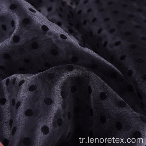 100% polyester polka dot siyah akın tül kumaş